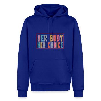 Her body her choice - Men's Premium Hoodie - royal blue - Front