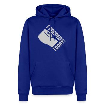 I pooped today quote - Men's Premium Hoodie - royal blue - Front