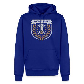 I pooped today quote - Men's Premium Hoodie - royal blue - Front