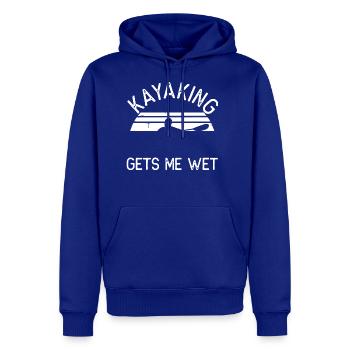 KAYAKING GETS ME WET - Men's Premium Hoodie - royal blue - Front