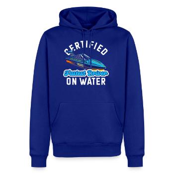 Drag Boat Racing Racer Speed Motor Boat - Men's Premium Hoodie - royal blue - Front