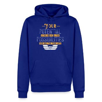 Religion The Potential Is The Sum Of Possibilities - Men's Premium Hoodie - royal blue - Front