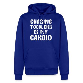 Chasing Toddlers Is My Cardio - Men's Premium Hoodie - royal blue - Front