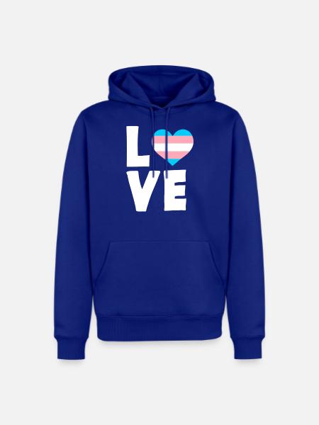 Trans Love - Men's Premium Hoodie - royal blue