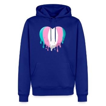 Trans Heart - Men's Premium Hoodie - royal blue - Front