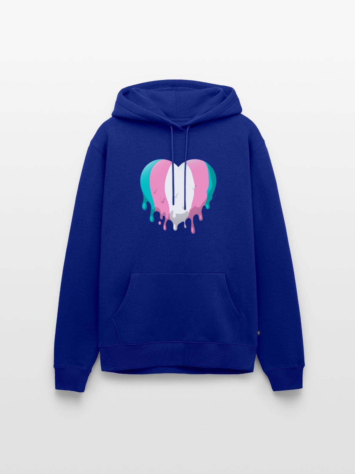 Trans Heart - Men's Premium Hoodie - royal blue - Front