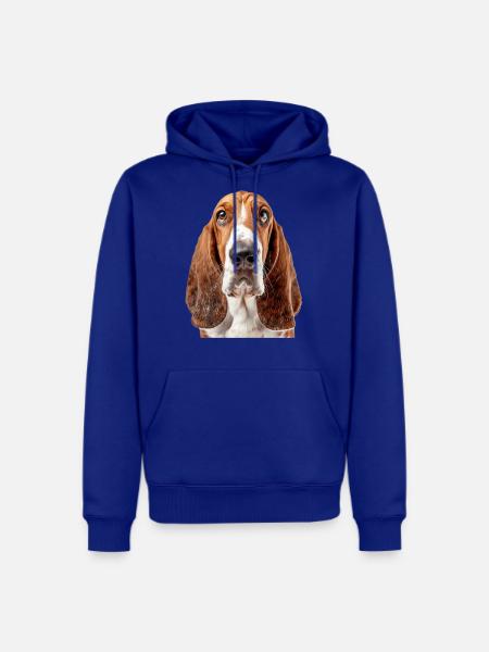 Basset Hound - Men's Premium Hoodie - royal blue