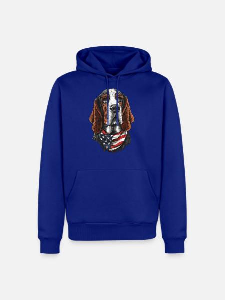 Basset Hound - Men's Premium Hoodie - royal blue