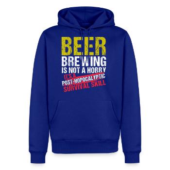 A Post Hopocalyptic Survival Skill Homebrewing - Men's Premium Hoodie - royal blue - Front