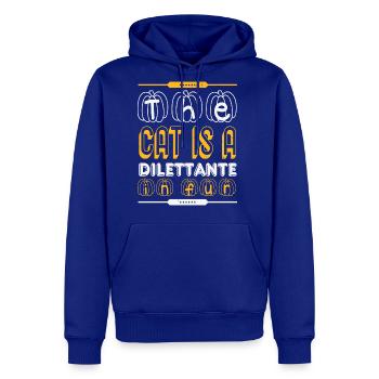 Halloween The Cat Is A In Fur - Men's Premium Hoodie - royal blue - Front