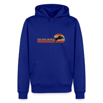 Retro Equestrian Jumping - Men's Premium Hoodie - royal blue - Front
