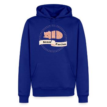 Smash Fascism Cute Antifa Cat - Men's Premium Hoodie - royal blue - Front