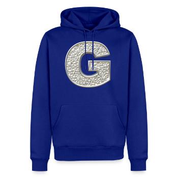 G, letter, letter G, initial, initial G, monogram, - Men's Premium Hoodie - royal blue - Front