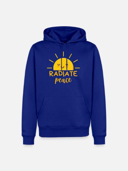 Radiate Peace - Men's Premium Hoodie - royal blue