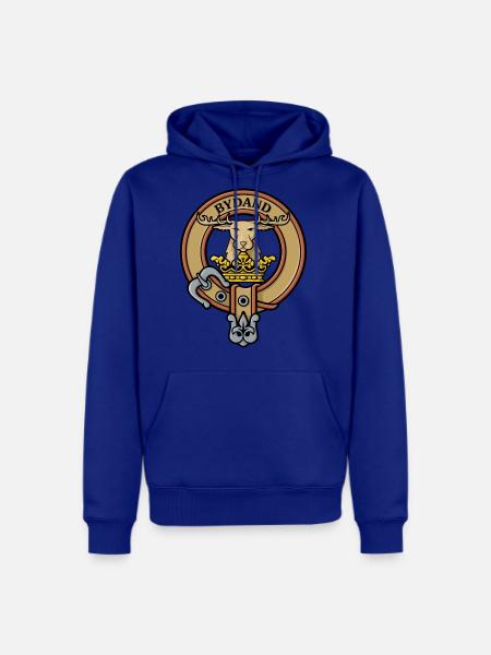 Clan Gordon Crest - Men's Premium Hoodie - royal blue