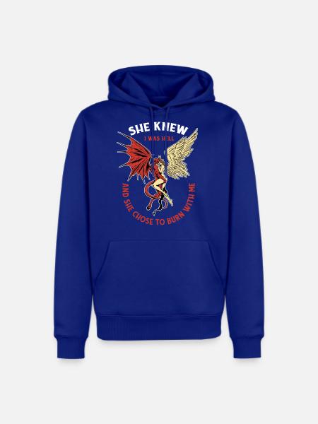 Infernal Angel Passion Flames - Men's Premium Hoodie - royal blue