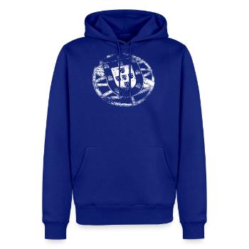 Portugal flag, coat of arms - Men's Premium Hoodie - royal blue - Front