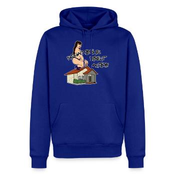 Squatting Is Direct Action - Men's Premium Hoodie - royal blue - Front
