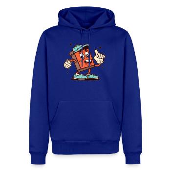 Retro Cartoon Bliss - Men's Premium Hoodie - royal blue - Front