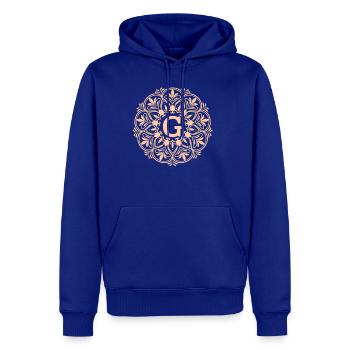 Mandala with letter G - Men's Premium Hoodie - royal blue - Front