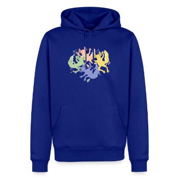 A group of Axolotl friends - Men's Premium Hoodie - royal blue - Front