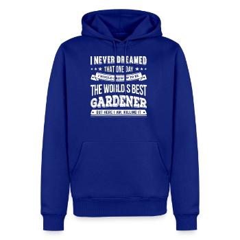 Gardening T Shirt Gardening World s Best Gardener - Men's Premium Hoodie - royal blue - Front