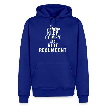 Keep Comfy And Ride Recumbent Trike Bike Bicycle - Men's Premium Hoodie - royal blue - Front