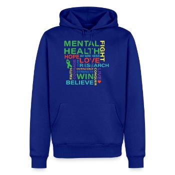 Mental Health Awareness Month Shirt - Men's Premium Hoodie - royal blue - Front
