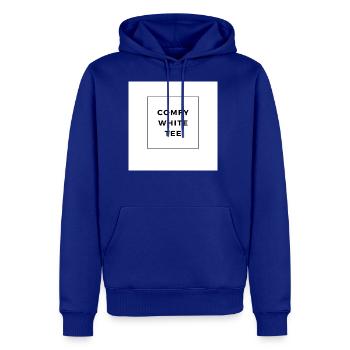 Comfy White Tee - Men's Premium Hoodie - royal blue - Front