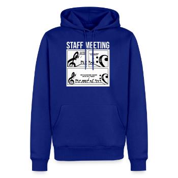 Staff Meeting Music Notes For Classical Music - Men's Premium Hoodie - royal blue - Front