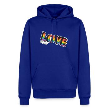 Love LGBT Pride Sticker - Men's Premium Hoodie - royal blue - Front