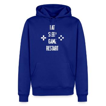 Eat Sleep Game Restart Video - Men's Premium Hoodie - royal blue - Front