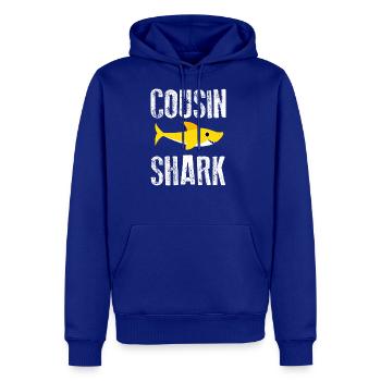 Cousin Shark Future Relative Funny Family Novelty - Men's Premium Hoodie - royal blue - Front