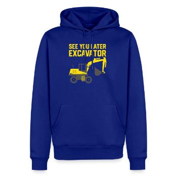 Toddler Excavator - Men's Premium Hoodie - royal blue - Front