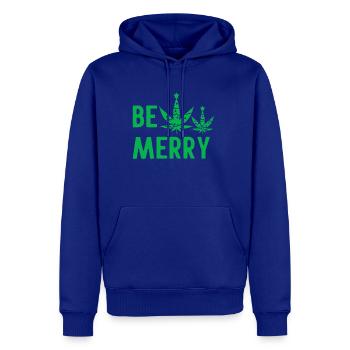 BE MERRY - Men's Premium Hoodie - royal blue - Front
