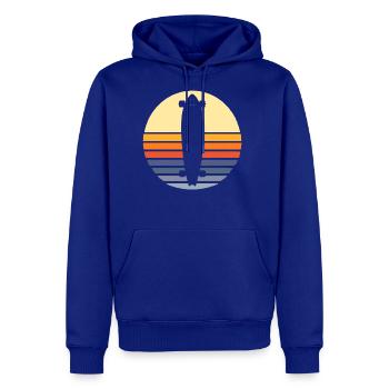 Retro Longboard - Men's Premium Hoodie - royal blue - Front