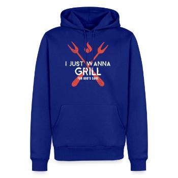 I Just Wanna Grill For God s Sake Meme - Men's Premium Hoodie - royal blue - Front