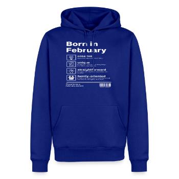 Born in February - Men's Premium Hoodie - royal blue - Front