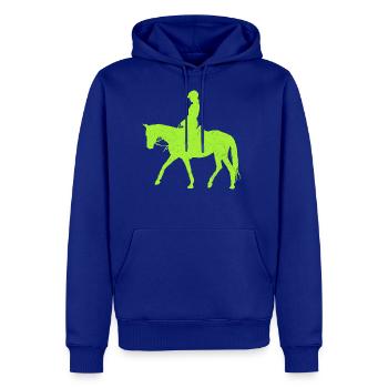 Equestrian Green Lizard - Men's Premium Hoodie - royal blue - Front