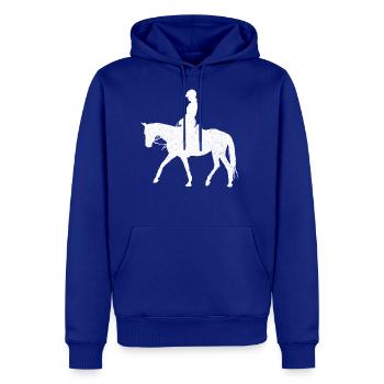 Equestrian White - Men's Premium Hoodie - royal blue - Front