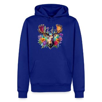 Moose Face - Men's Premium Hoodie - royal blue - Front