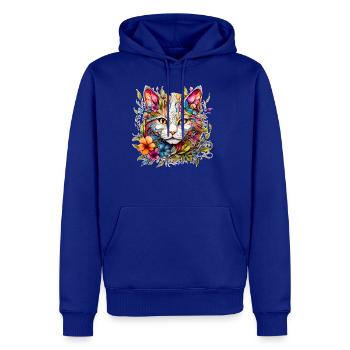 Cat Face - Men's Premium Hoodie - royal blue - Front