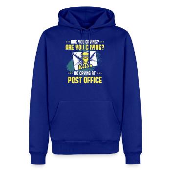 No Crying At Post Office - Men's Premium Hoodie - royal blue - Front