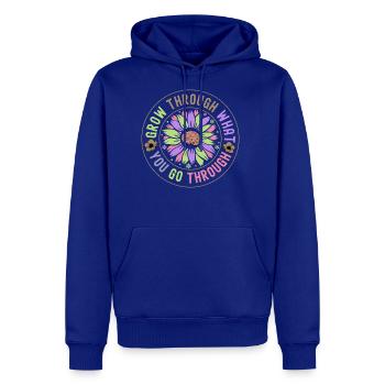 Grow through what you go through - Men's Premium Hoodie - royal blue - Front