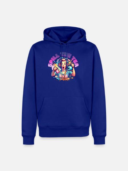 Spill The Tea - Men's Premium Hoodie - royal blue