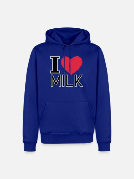 I Love Milk - Men's Premium Hoodie - royal blue