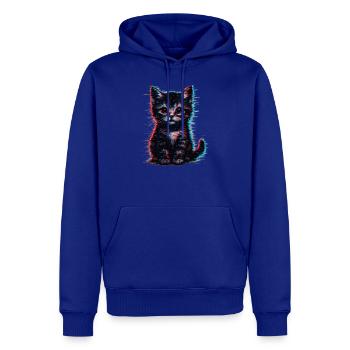Glitch Cat - Men's Premium Hoodie - royal blue - Front