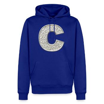 C, letter, letter C, initial, initial C, monogram, - Men's Premium Hoodie - royal blue - Front