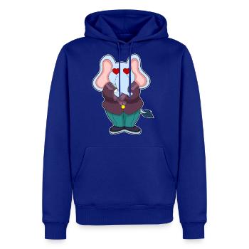 Elephant As Groom With Suit - Men's Premium Hoodie - royal blue - Front