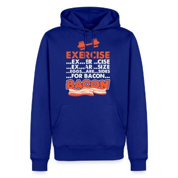 Exercise Bacon - Men's Premium Hoodie - royal blue - Front